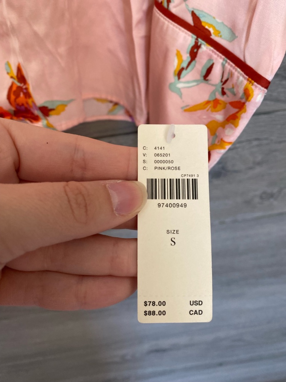 Anthropologie Silky Pajama Top NWT - Picture 4 of 6